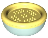 Duplo Container Floating Bowl 14 x 14 x 4 1/2 with Bright Light Yellow Top (80516 / 80515)