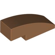 Lego Brick Curved 3 x 1 No Studs / Medium Nougat