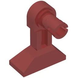 Leg Mechanical - Droid with Technic Pin / Dark Red