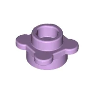 Plant, Flower, Plate Round 1 x 1 with 4 Petals / Lavender