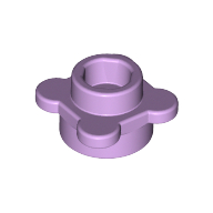 Lego Plant, Flower, Plate Round 1 x 1 with 4 Petals / Lavender