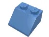 Brick Sloped 45° 2 x 2 / Medium Blue