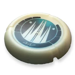 Large Figure Throwing Disc, Kanoka, Ko-Metru 447 Print / Glow In Dark Opaque