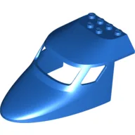 Aircraft Fuselage Curved Forward 6 x 10 Top / Blue