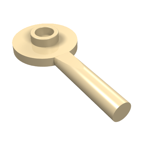 Lego Equipment Signal Paddle / Tan