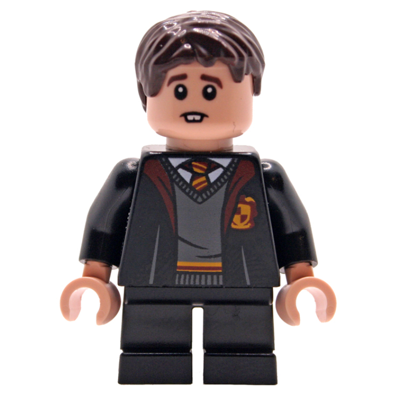 Lego Neville Longbottom, Gryffindor Robes Open, Short Legs