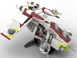 Republic Gunship LAAT/i MOC (ALL NEW, 2026) Ver.3.0 from AOTC/ROTS (Minifig/2023 Scale, UCS details)