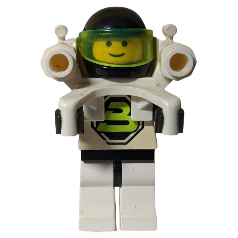 Lego Blacktron II - Jetpack, 3626b Head, No Plate 1 x 1 Round