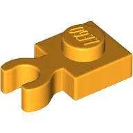 Plate Special 1 x 1 with Clip Vertical [Thick Open O Clip] / Bright Light Orange