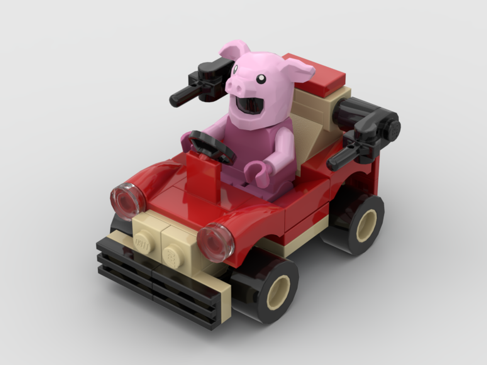 Lego Pigs war buggy