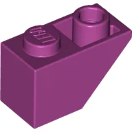 Brick Sloped Inverted 45° 2 x 1 / Magenta