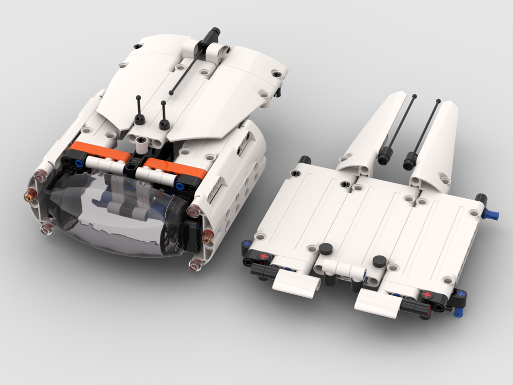 Lego 42181 VTOL Alternate cockpit frame and hatch