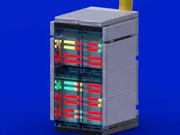 server rack in minifigure size / Server-Schrank in Minifiguren Größe