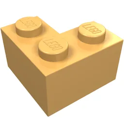 Brick 2 x 2 Corner / Light Orange
