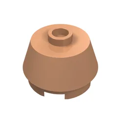 Brick Round 2 x 2 Truncated Cone / Nougat