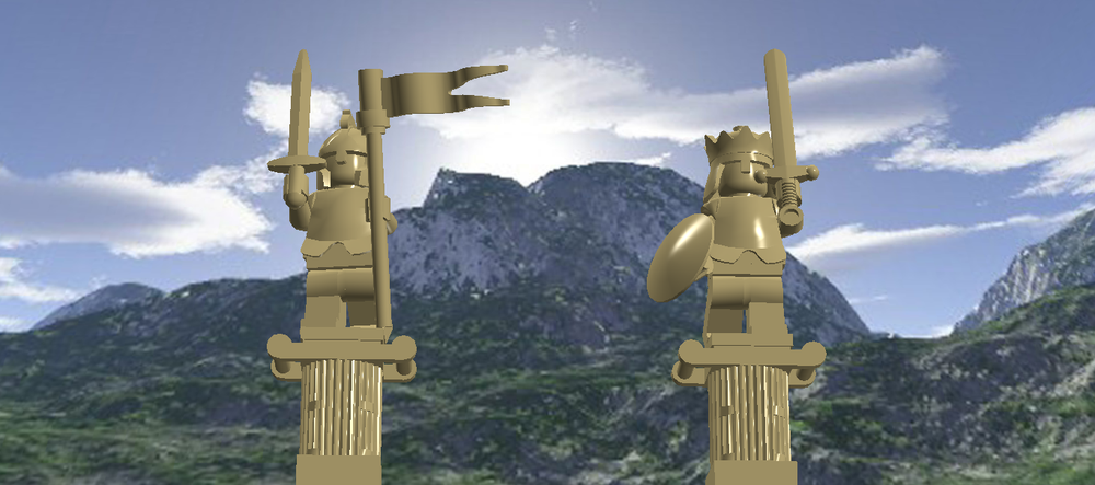 Lego Kings of Middle Earth Statues