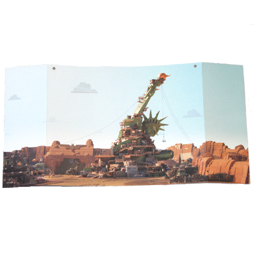 Lego Backdrop for Movie Scene Set 70820-1, Dual Sided / [No Color/Any Color]