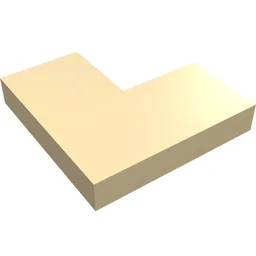 Tile 2 x 2 Corner / Tan