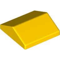 Lego Brick Sloped 33° 2 x 2 Double / Yellow