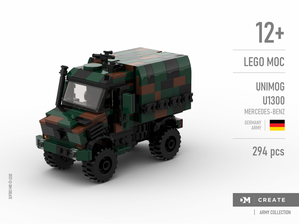 Lego Army collection - Mercedes-Benz Unimog U1300 German Army