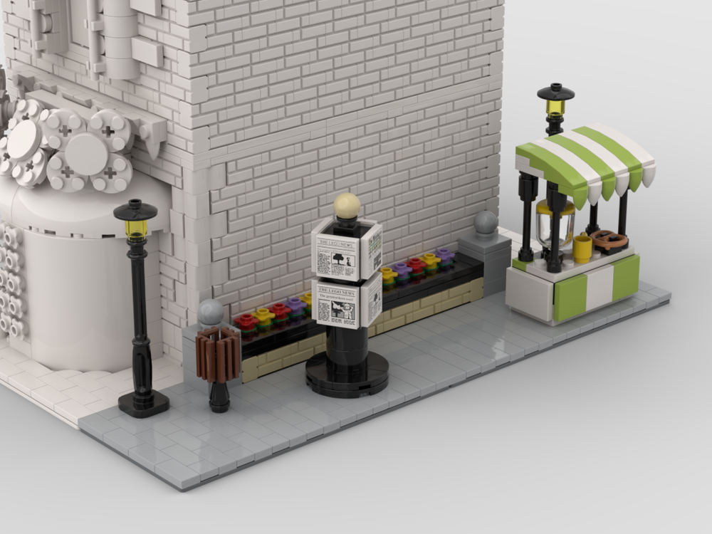 Lego Modular Corner Lemonade Stand | Turn every modular model into a corner