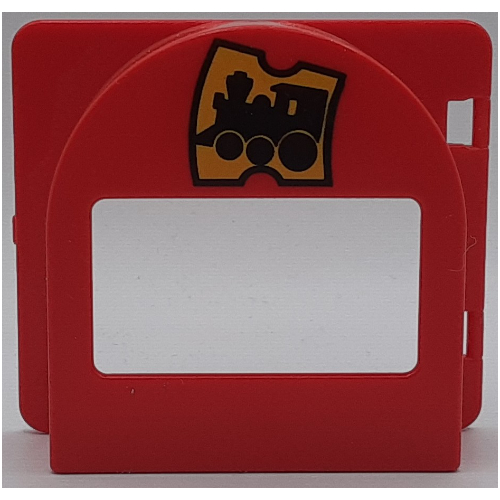 Lego Duplo Door / Window / Mailbox Raised with Train Ticket Print