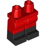 Hips with Red Legs and Black Boots Pattern / Red