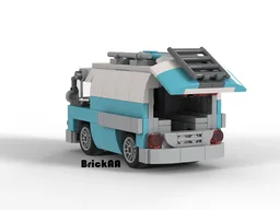 Vintage surfer van