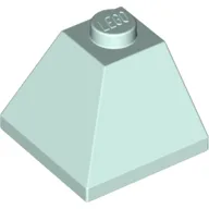 Brick Sloped 45° 2 x 2 Double Convex / Light Aqua