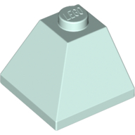 Lego Brick Sloped 45° 2 x 2 Double Convex / Light Aqua