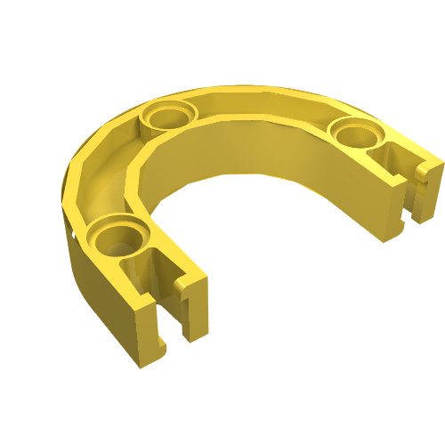 Lego Znap Beam 1/2 Circle Radius 2L / Yellow