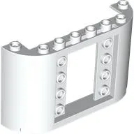 Panel 2 x 8 x 4 with Curved Sides / White