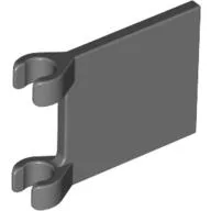 Flag 2 x 2 Square [Thin Clips] / Dark Bluish Gray