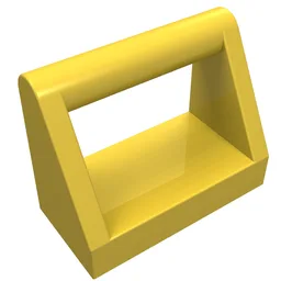 Tile Special 1 x 2 with Handle / Yellow