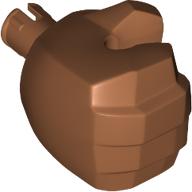 Lego Hand Hulk - Right / Sienna Brown