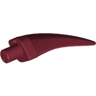 Lego Animal Body Part, Barb / Claw / Tooth / Talon / Horn, Medium / Dark Red