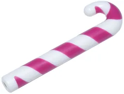 Candy Cane with Magenta Stripes Pattern