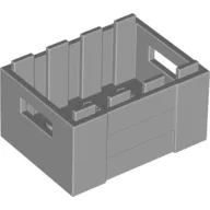 Box / Crate with Handholds 3 x 4 x 1 2/3 / Light Bluish Gray
