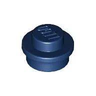 Plate Round 1 x 1 with Solid Stud / Dark Blue