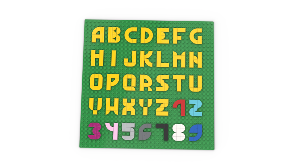 Lego Alphabet 3x4