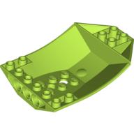 Lego Brick Wedged, Curved Inverted 8 x 6 x 2 Cockpit / Lime