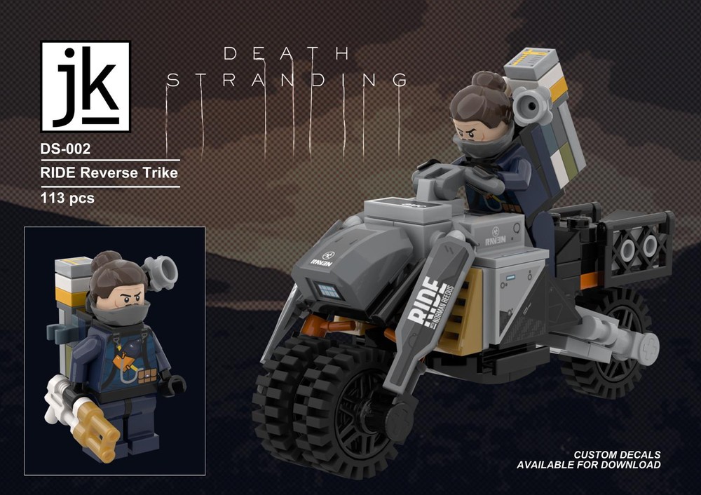 Lego Reverse Trike - RIDE - Death Stranding DS-002