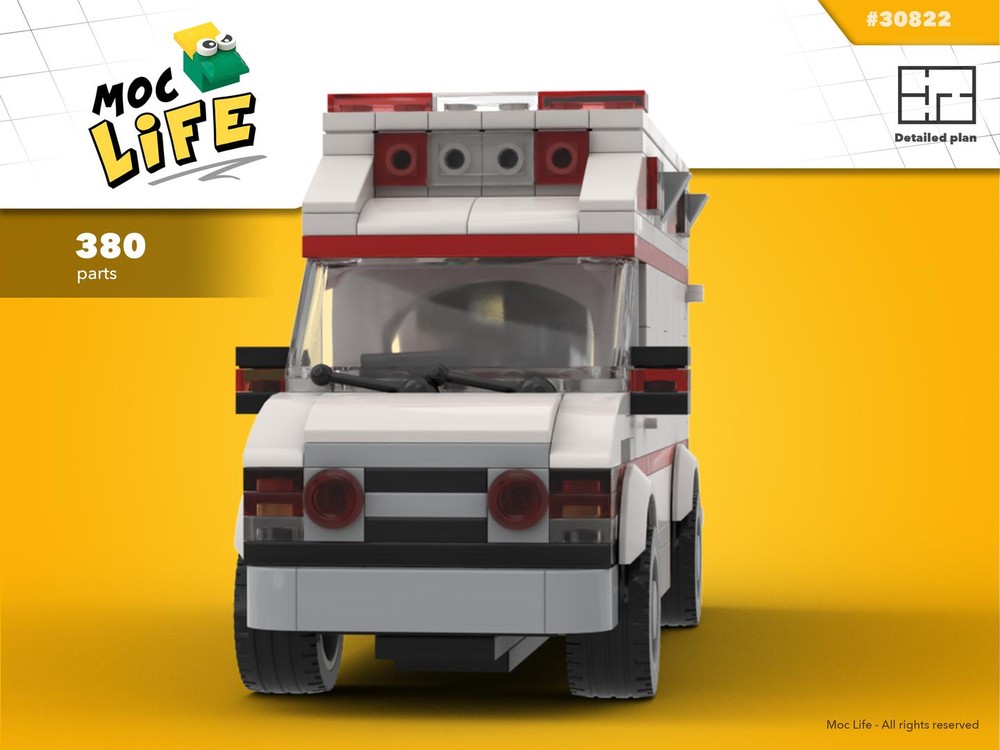 Lego Ford Econoline E-350 ambulance