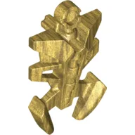 Large Figure Torso Cover, Armor, Small Triangular with Pincer End / Pearl Gold