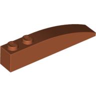 Lego Brick Curved 6 x 1 / Dark Orange