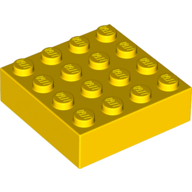 Lego Brick Magnet, 4 x 4 / Yellow