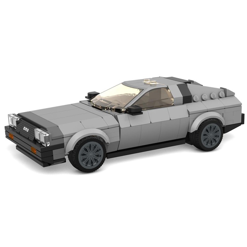 Lego DeLorean DMC-12 car - 8 stud wide Speed Champions style