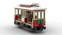 Christmas tram wagon