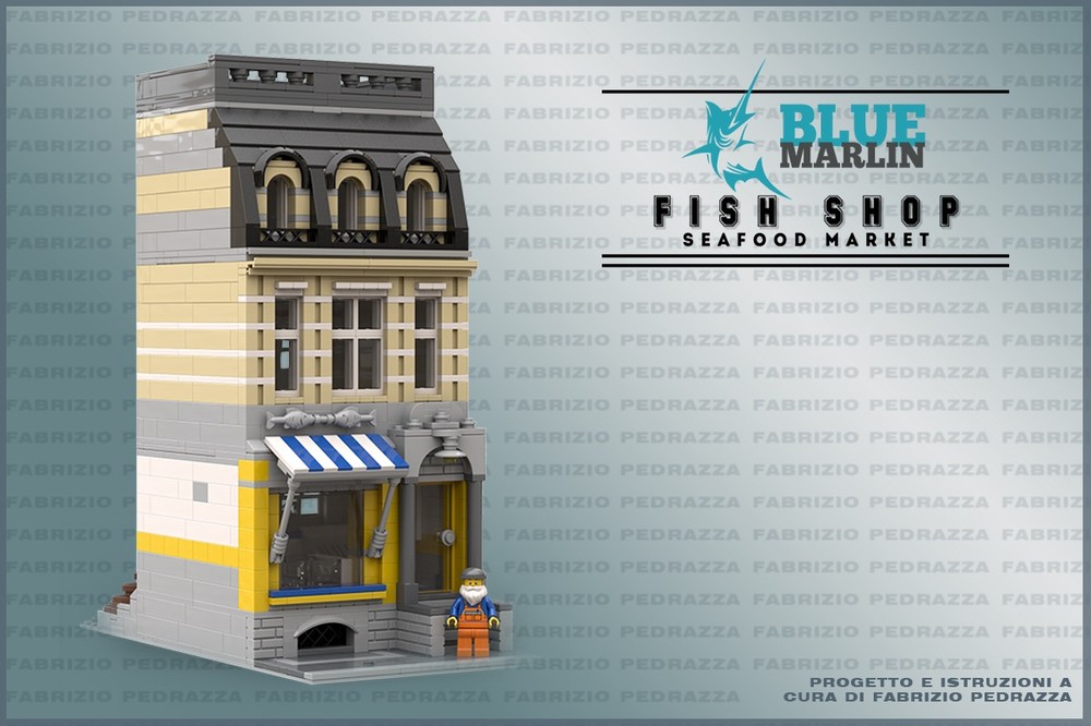 Lego Blue Marlin Fish Shop