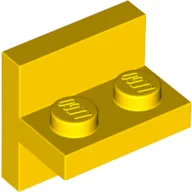 Bracket 2 x 2 with 1 x 2 Vertical Studs / Yellow